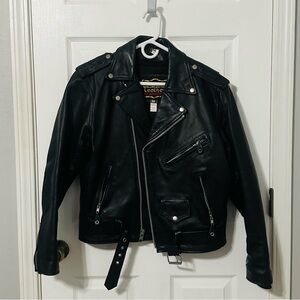 Classic Black Leather Biker Jacket